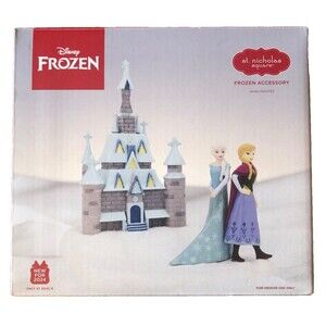 St. Nicholas Square Disney FROZEN Accessory Hand Painted Elsa & Anna Castle New